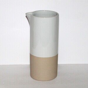 Mark & Graham Dipped Water Pitcher Vase white modern classic 9.25"